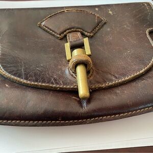 Vintage Brown Leather Men's Bag